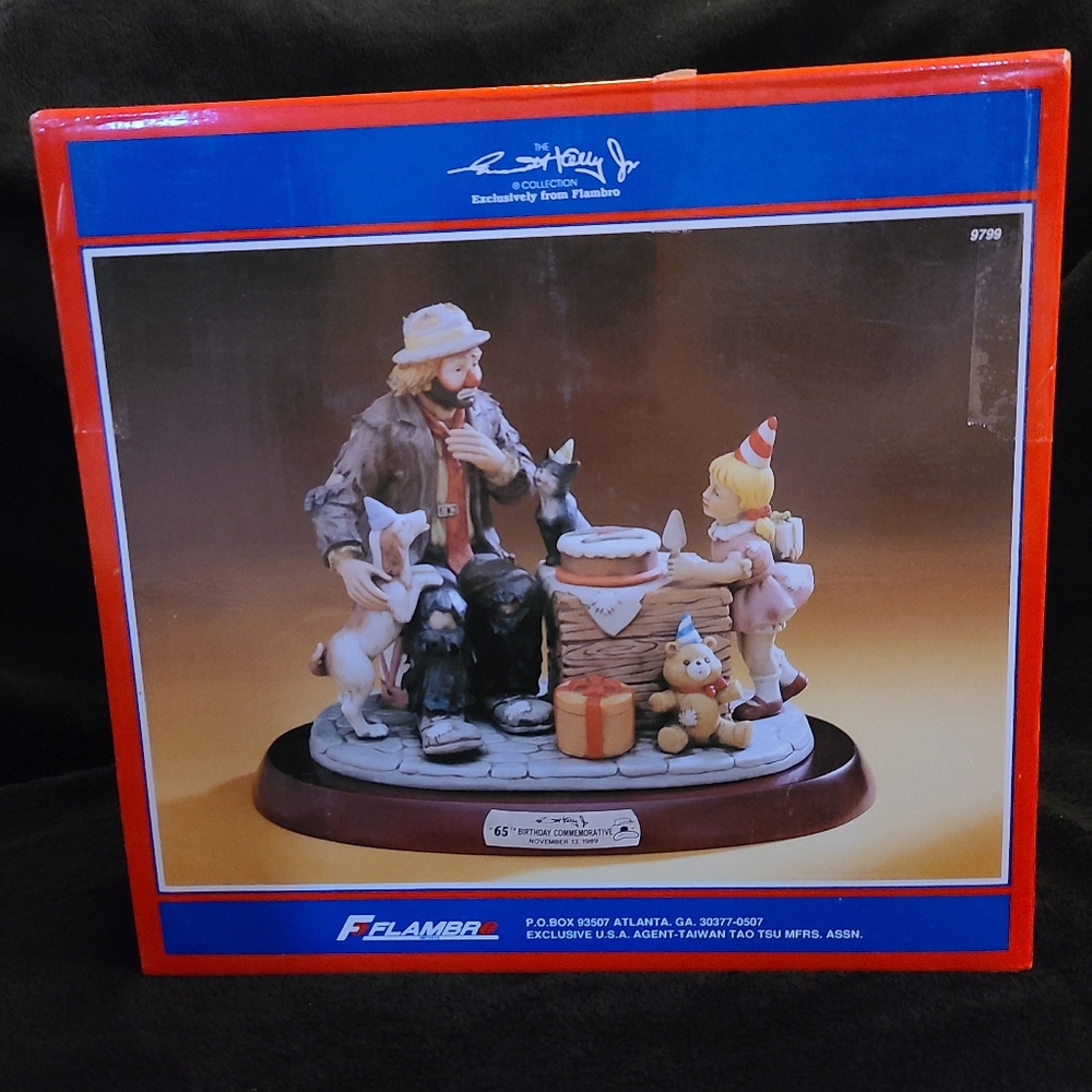 RARE: 1989 Emmett Kelly '65th Birthday Commemorative' #616 of 1989